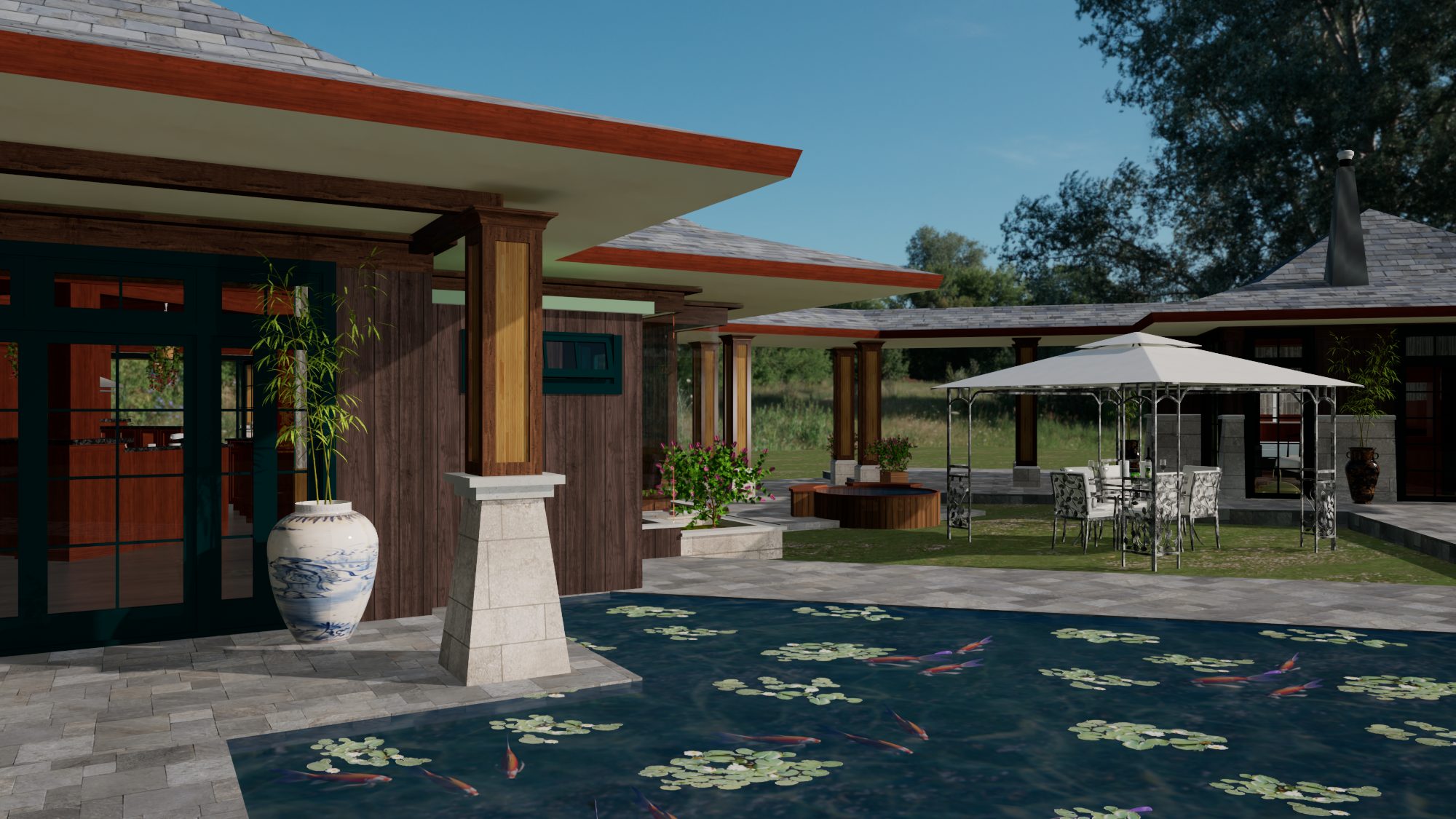 Covered breezeway