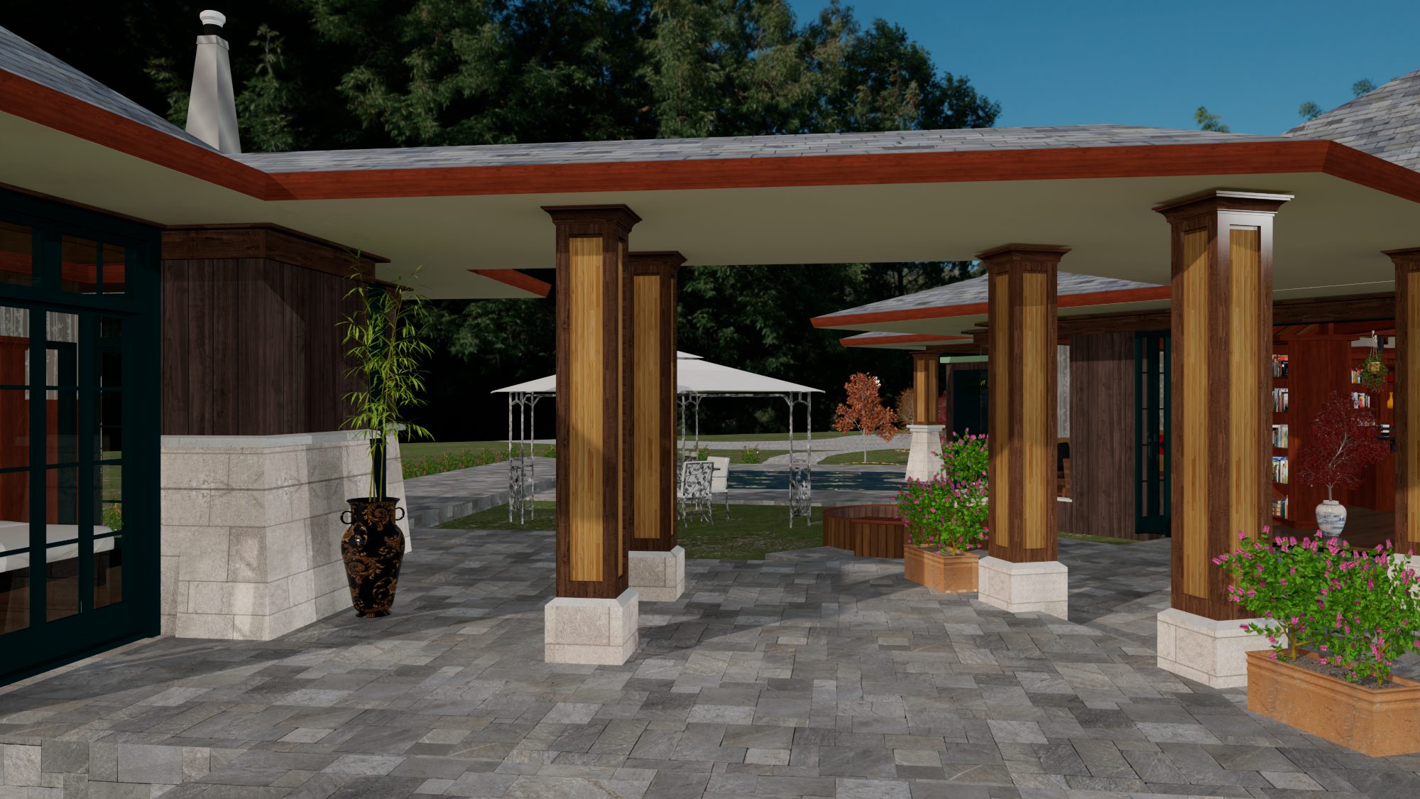 Hot tub terrace