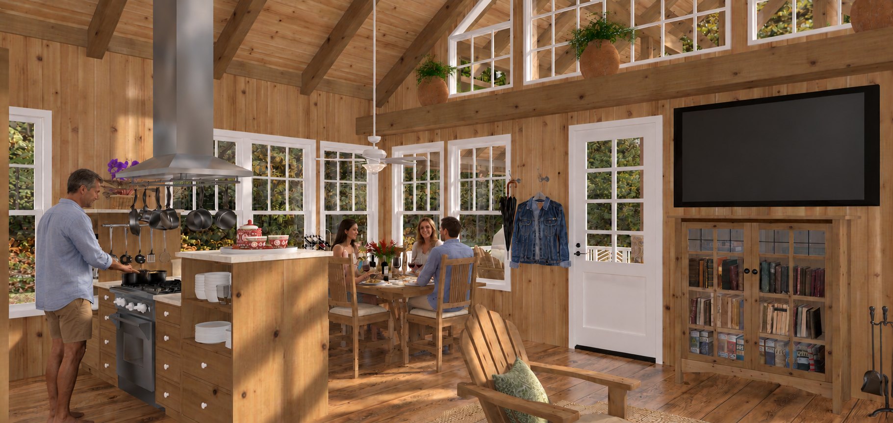 Kitchen and dining area