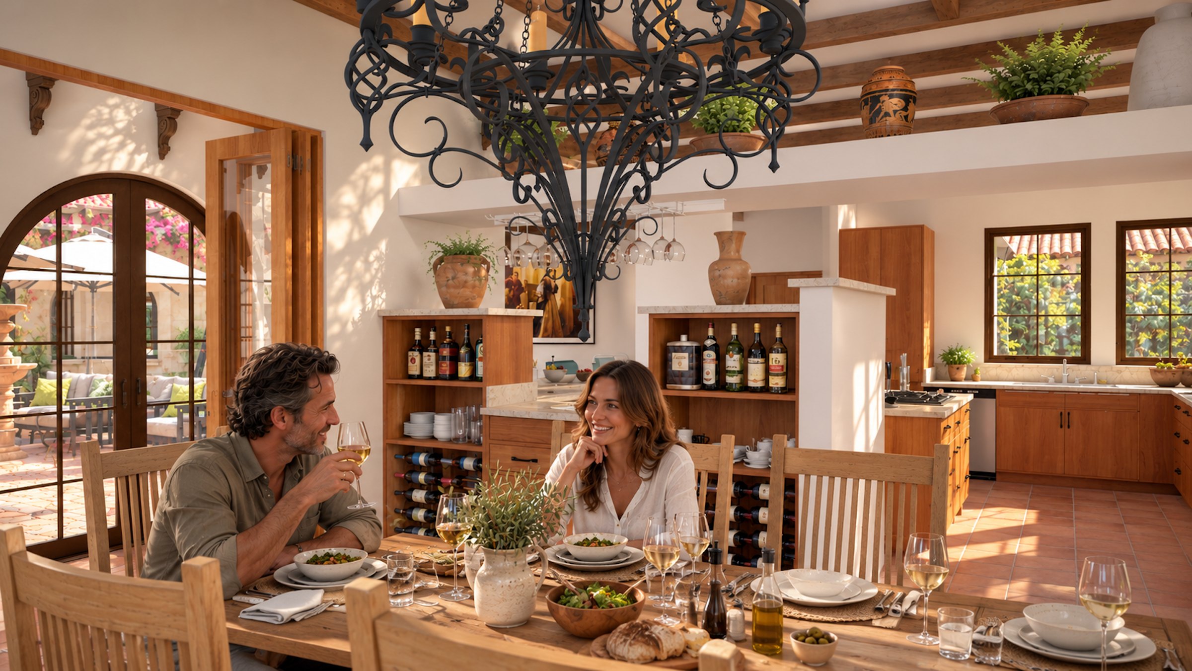 Casa de los Arcos dining table