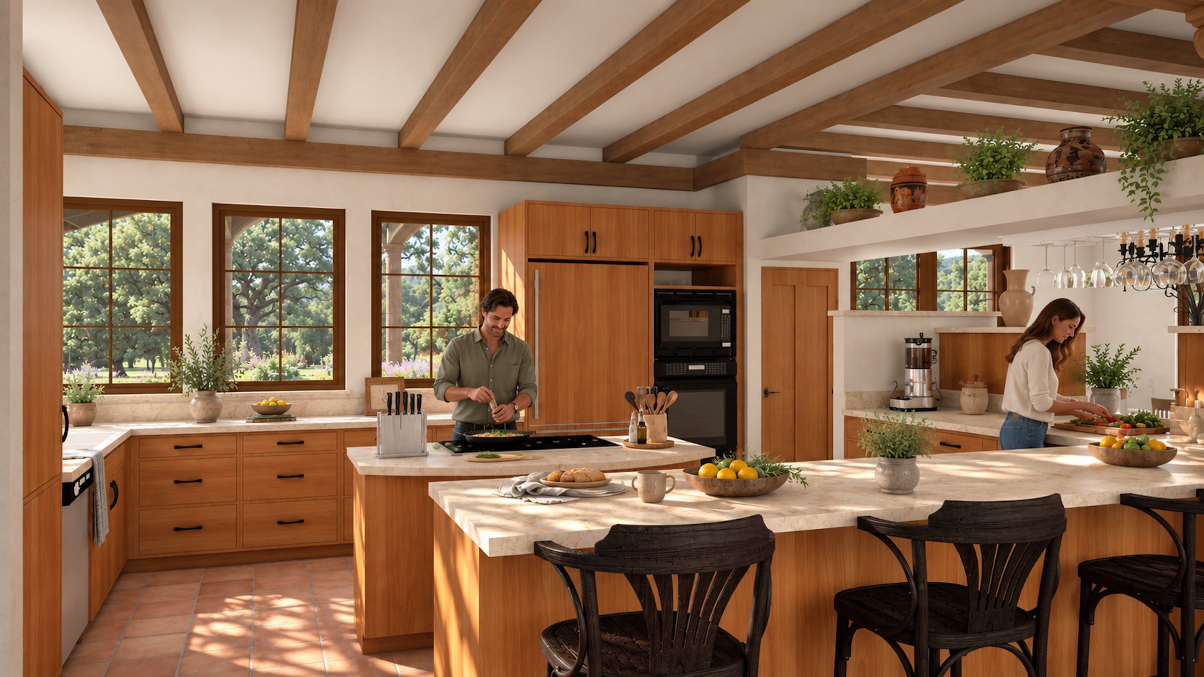 Casa de los Arcos kitchen