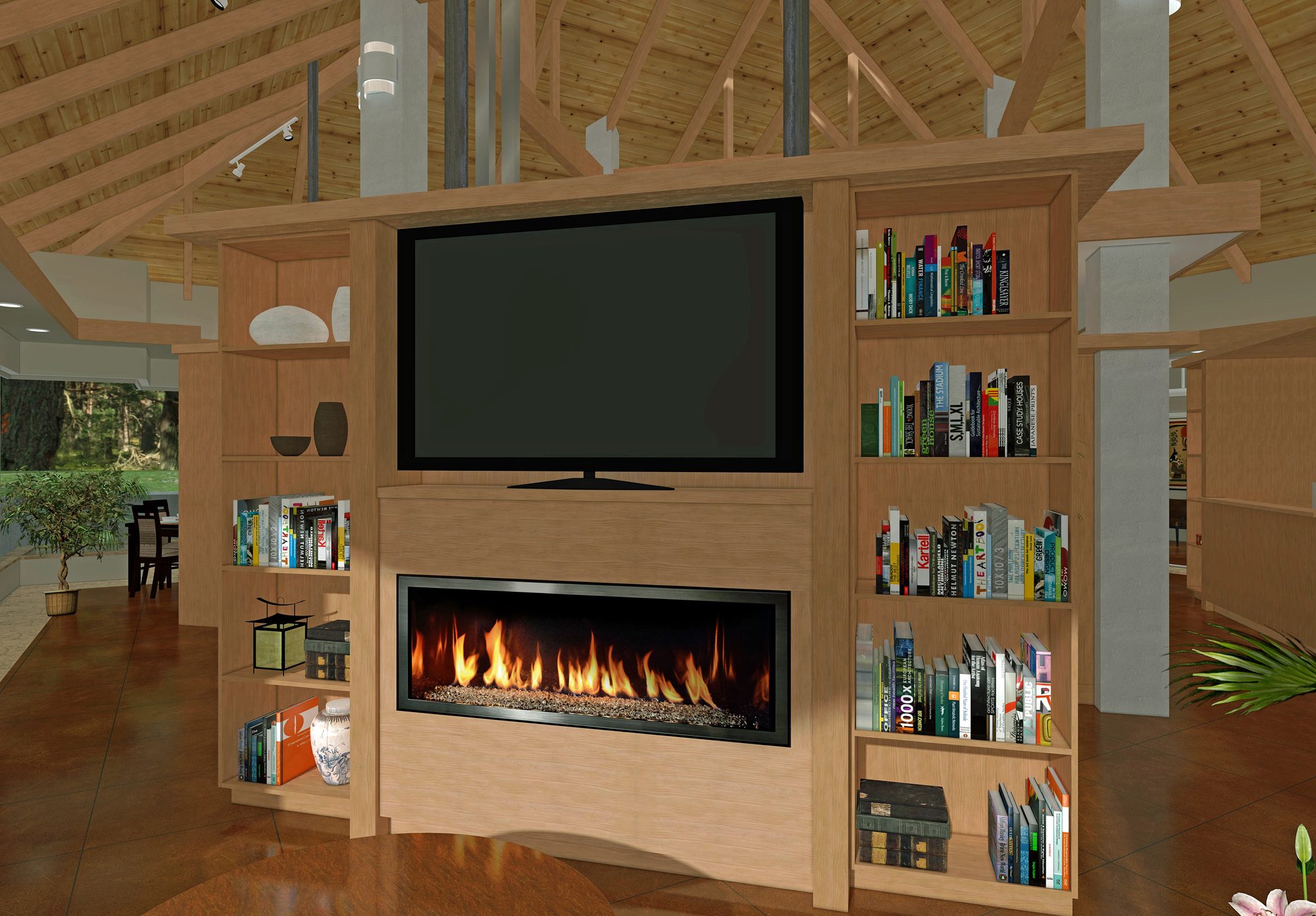 Suite media wall