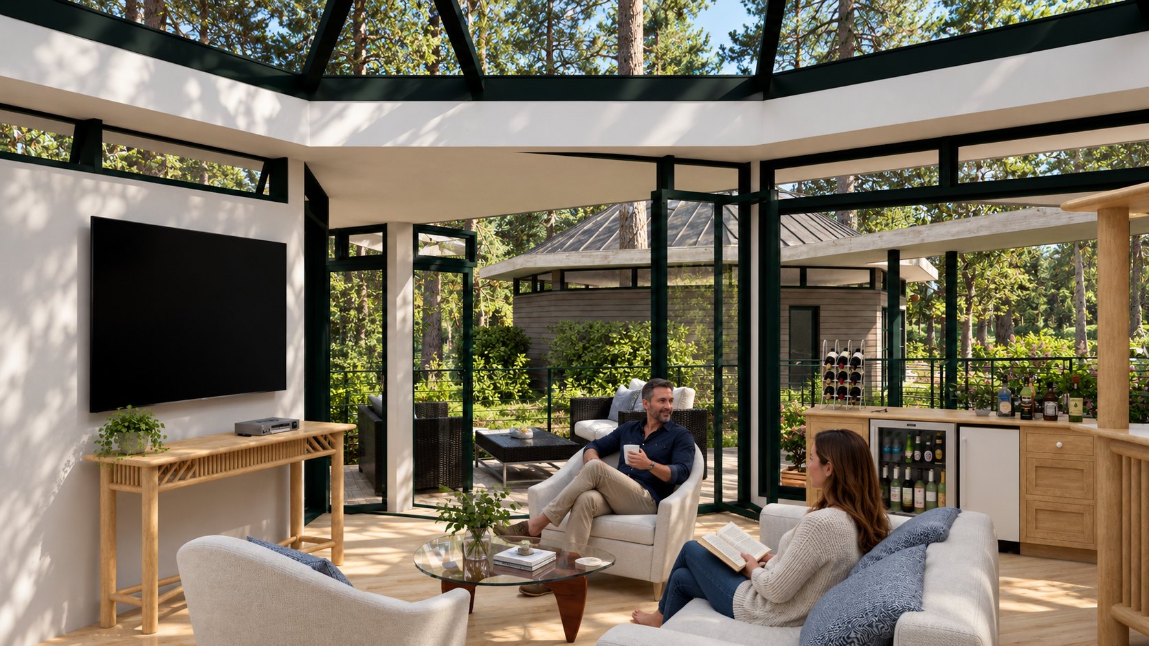 Living room lounge at Contemporary Pavilion
