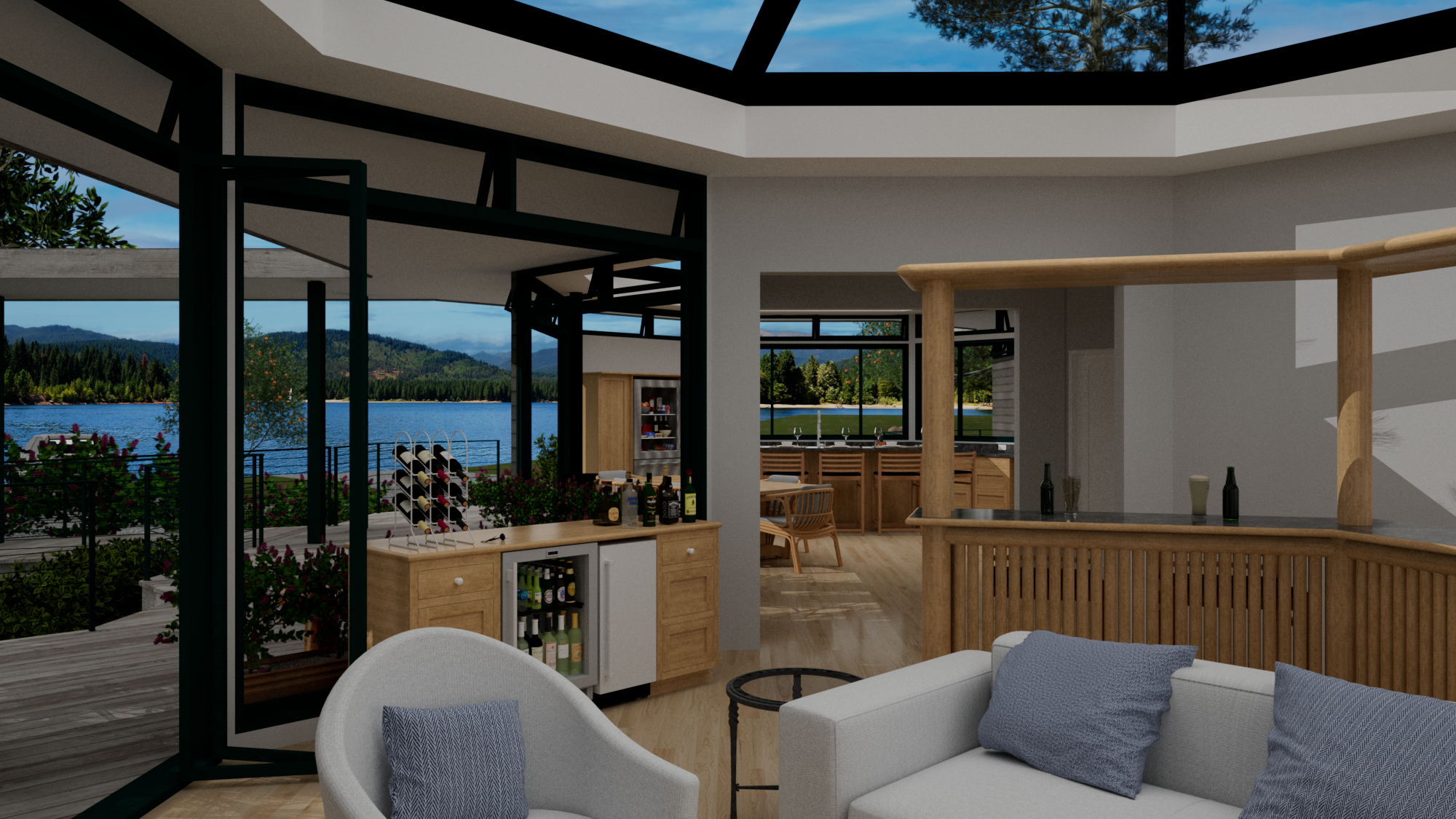 Wet bar interior at Contemporary Pavilion