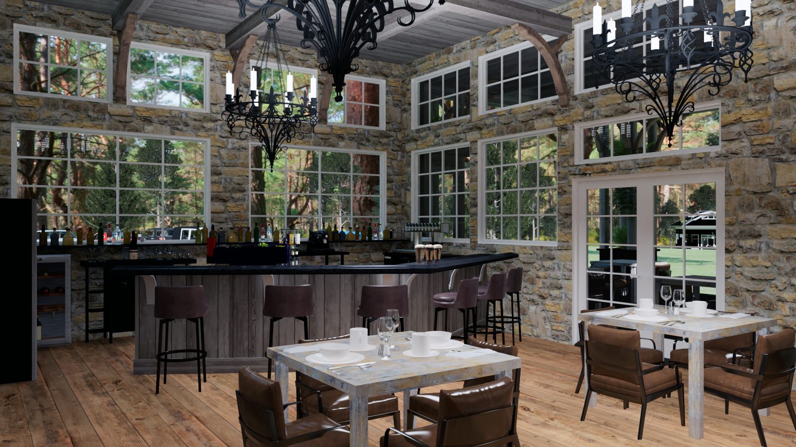 Dining room toward bar