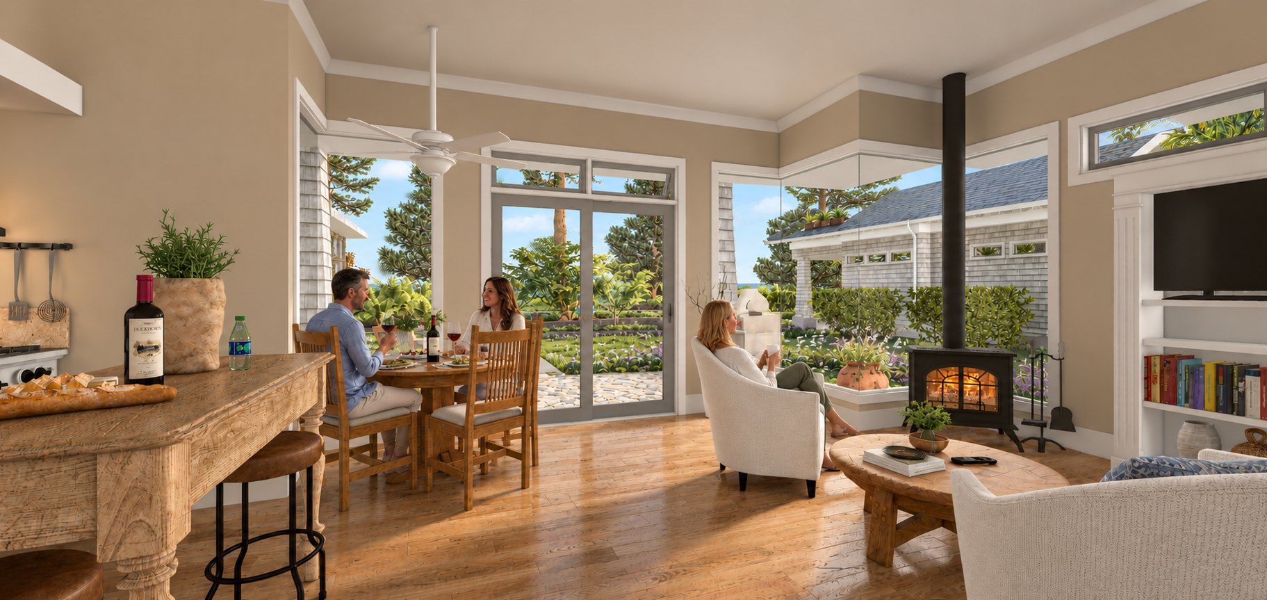 Guest cottage interior