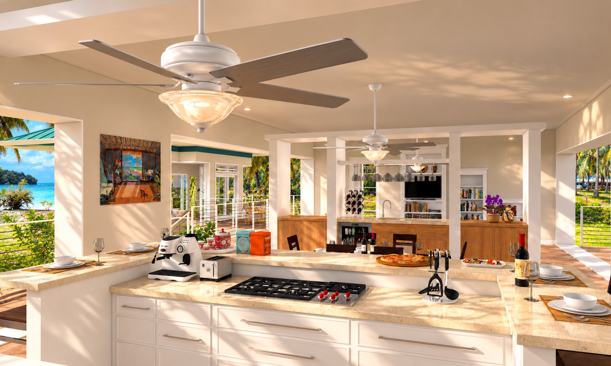Fare Tiare kitchen island