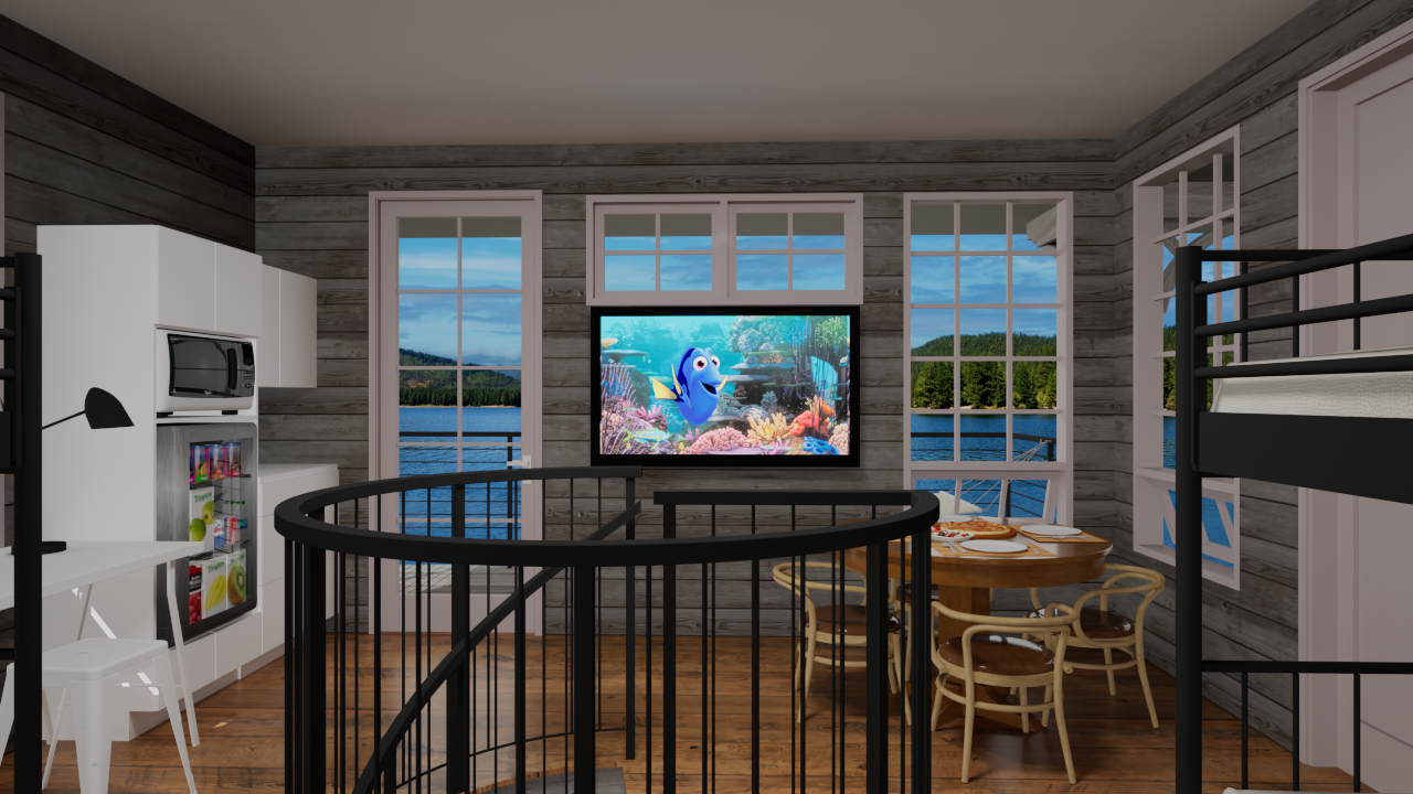 Kitchen and dining area of Kid's Clubhouse