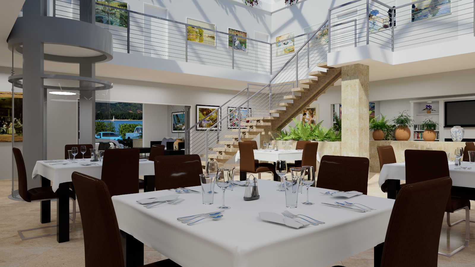 Lakeside Inn dining room northeast view
