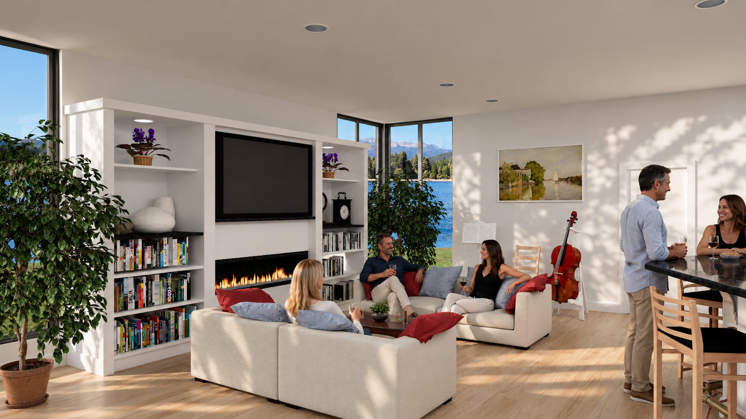 Lakeside Lounge fireplace lounge