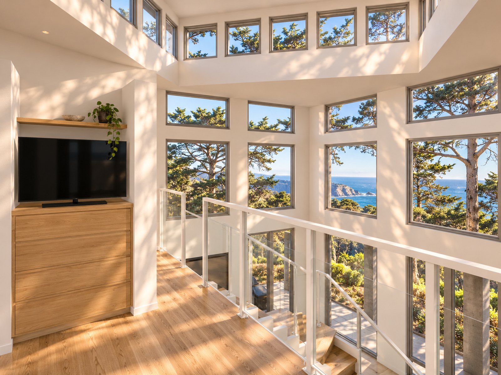 View from the loft toward the coast