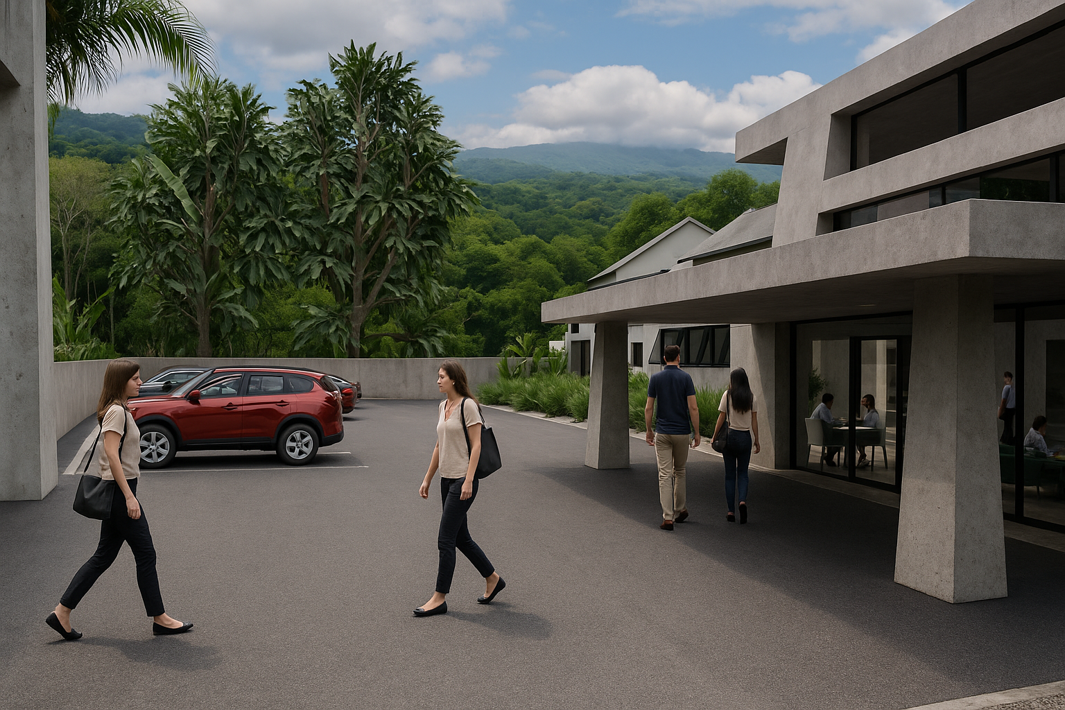 Rainforest Inn entry walkway